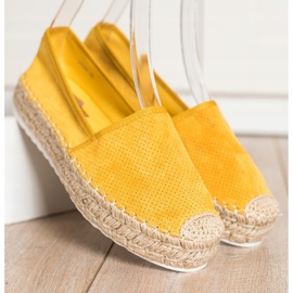 Seastar Áttört espadrillák velúrral sárga 1