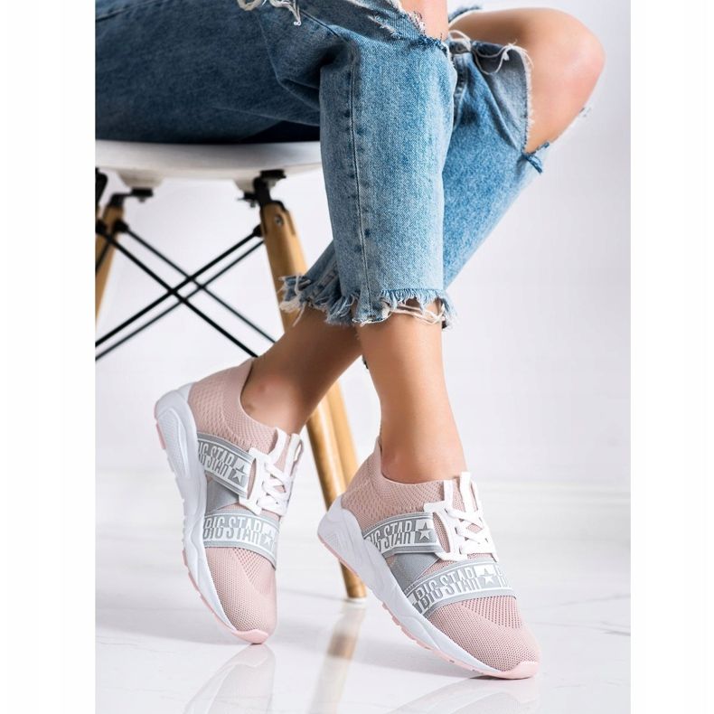 Női cipők Big Star HH274353 rózsaszín 2