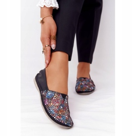 Női bőr Maciejka 01930-87 Fekete balerinák sokszínű 1