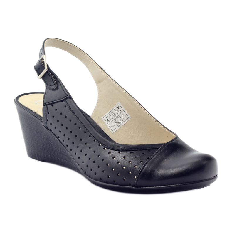 Szandál nőknek, fedett lábujj Gregors 591 cz fekete 1 Szandál nőknek, fedett lábujj Gregors 591 cz fekete 1