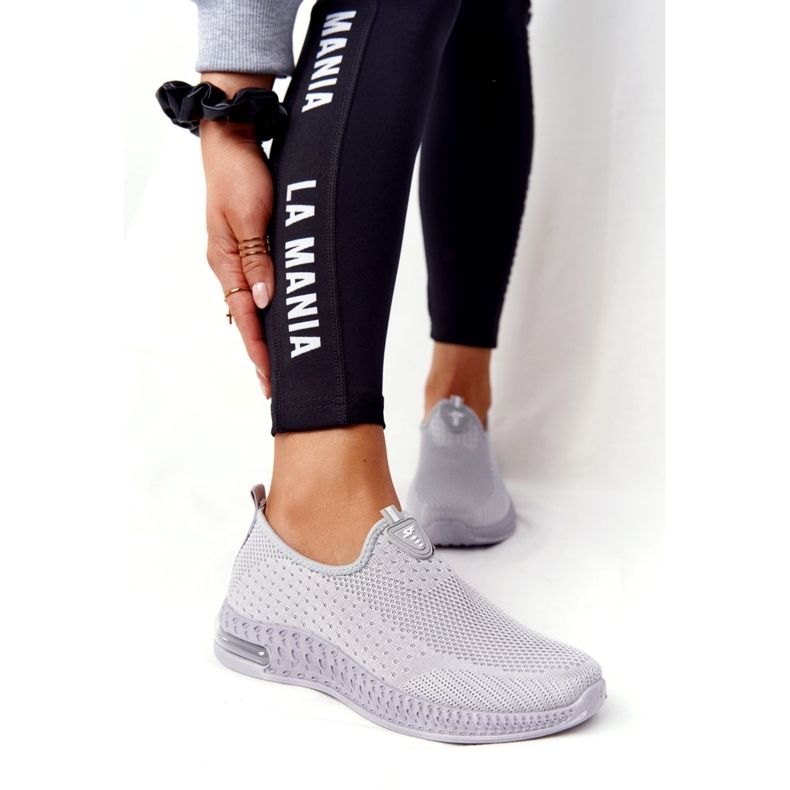PS1 Női sportcipő Slip-on Grey Be Stretchy szürke 4