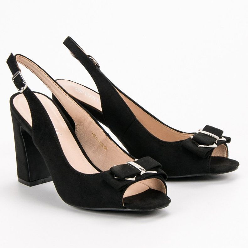 SHELOVET Szandál a bárban fekete 1