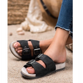 Kylie Klasszikus fekete papucs 2