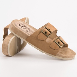 Kylie Klasszikus barna papucs 1