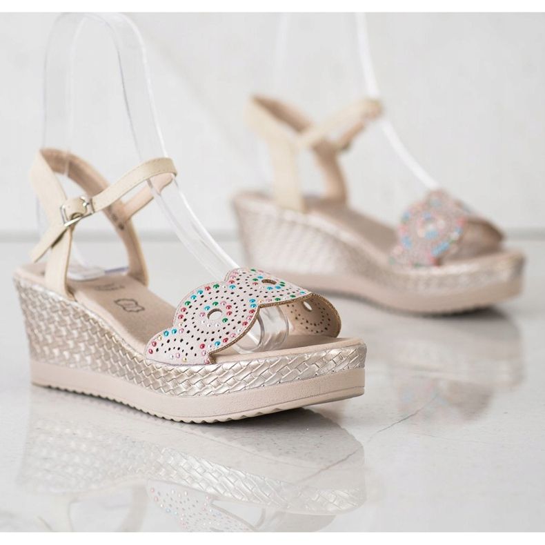 Kylie Alkalmi szandál bézs 2