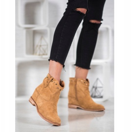 Bella Paris Velúr cowboy csizma fúvókákkal barna 1