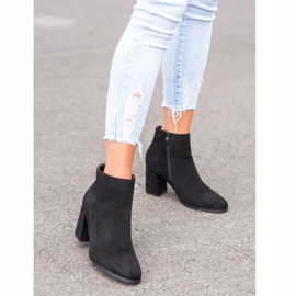 Goodin Stílusos velúr csizma fekete 2