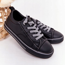 Gyermek ökobőr Big Star HH374038 fekete cipők 2