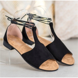 Kötve VINCEZA szandál fekete 2