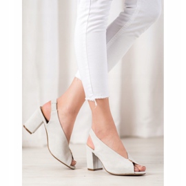 Elegáns cipő a poszton VINCEZA ezüst 1