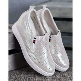 Filippo Bőr ék cipő szürke 1