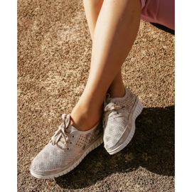 Kylie Leather Brogues a platformon sokszínű szürke 2