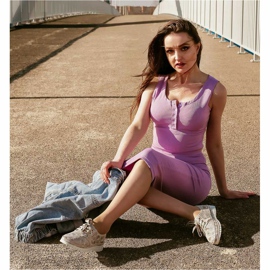 Kylie Leather Brogues a platformon sokszínű szürke 1