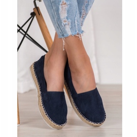 Small Swan Navy blue velúr espadrilles kék 2 Small Swan Navy blue velúr espadrilles kék 2