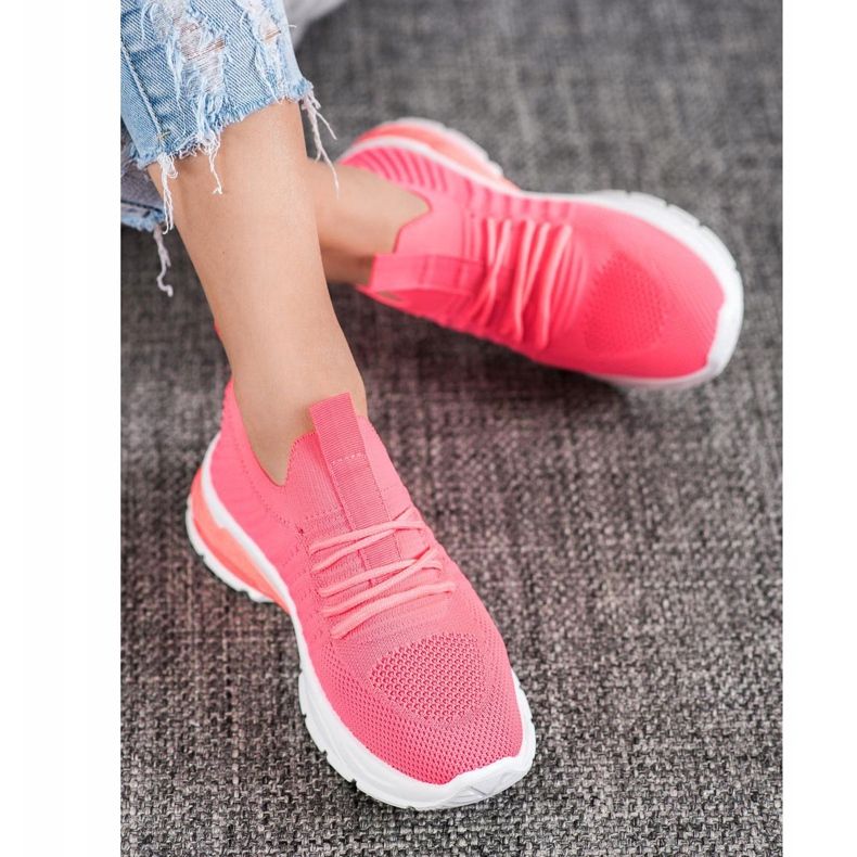 Bella Paris Áttört cipők rózsaszín 2