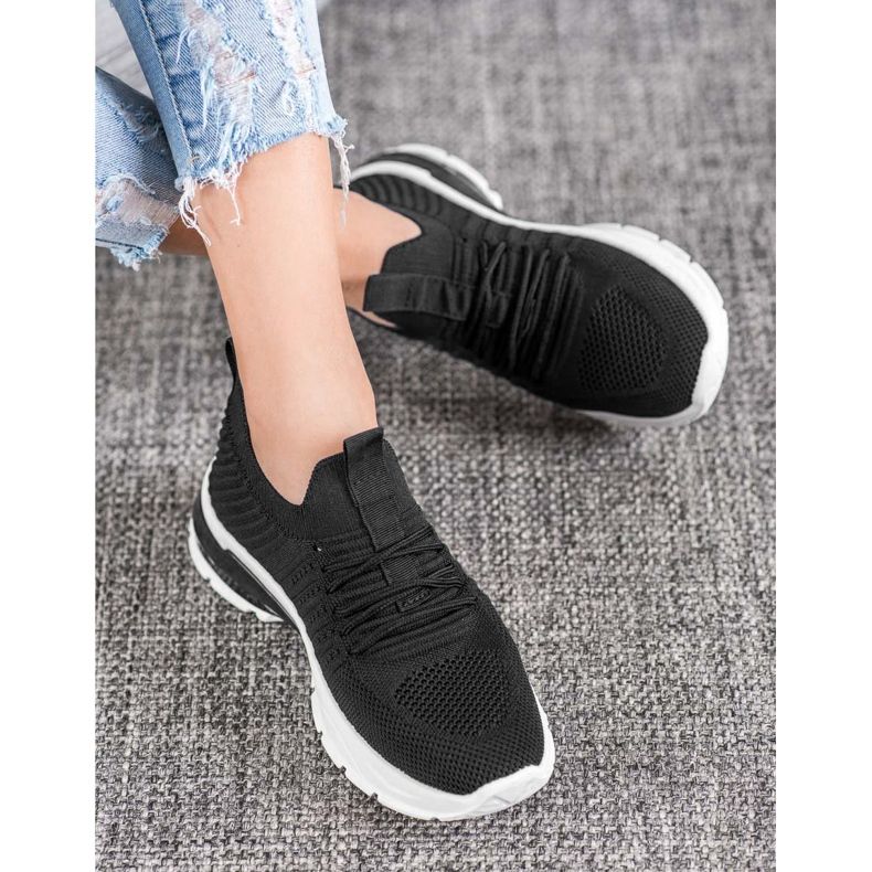 Bella Paris Áttört cipők fekete 1