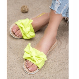 SHELOVET Stílusos sárga papucs 2