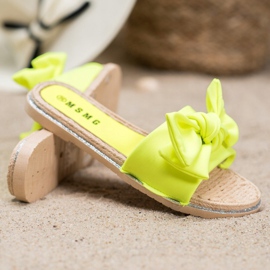 SHELOVET Stílusos sárga papucs 1