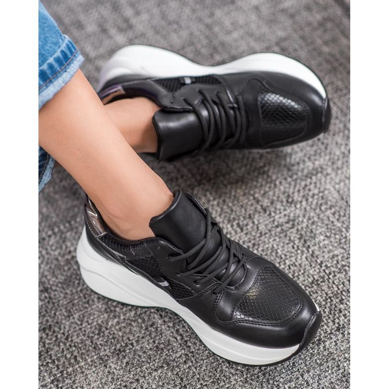 Weide Világos fekete cipők 1