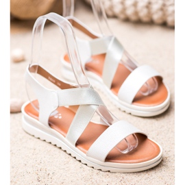 Weide Szandálok A Platformon fehér szürke 1