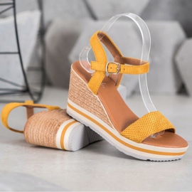 Weide Divatos velúr ékek sárga 1 Weide Divatos velúr ékek sárga 1