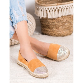 Seastar Espadrilles csillogással narancs sárga 1