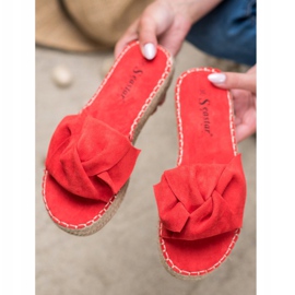 Seastar Velúr Espadrilles piros 1