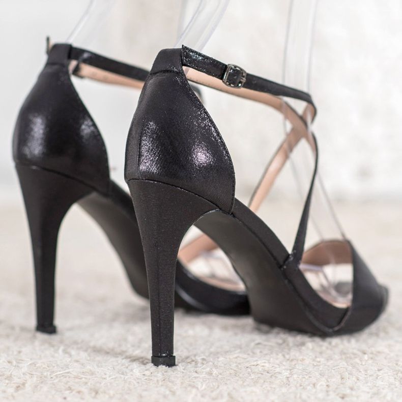 Vinceza Szexi fekete magassarkú 1