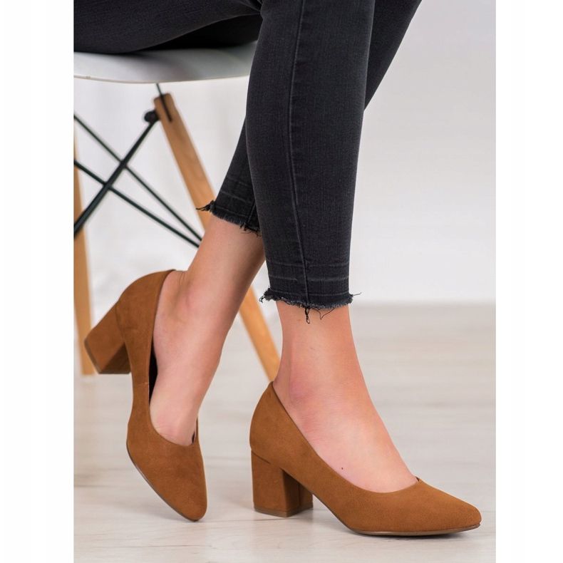 W. Potocki Klasszikus magas sarkú cipő barna 1