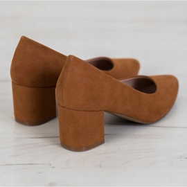 W. Potocki Klasszikus magas sarkú cipő barna 2