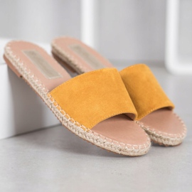 Renda Könnyű espadrillák sárga 1