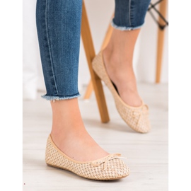 Small Swan Fonott balerinák barna 1