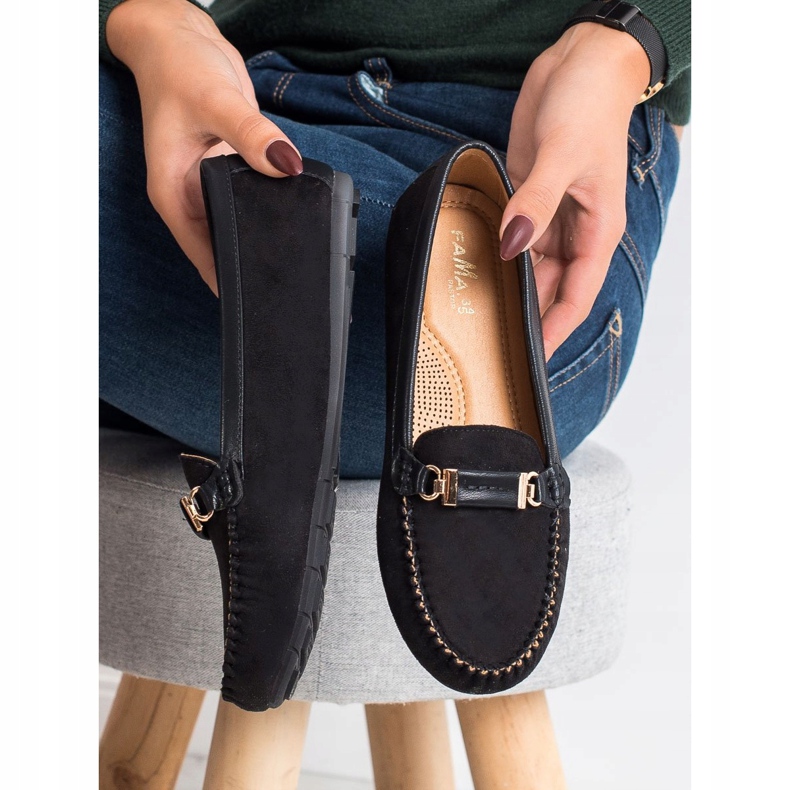 Fama Velúr cipók fekete 2