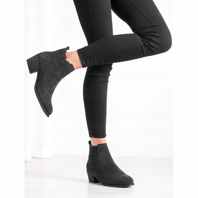 Camo Meleg velúr csizma fekete 1