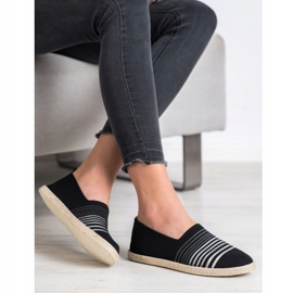 MCKEYLOR Slipony Espadrilles fekete 1
