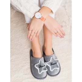 Bona Kényelmes álompapucs szürke 2