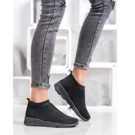 Goodin Fekete sliponok kristályokkal 1 Goodin Fekete sliponok kristályokkal 1