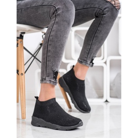 Goodin Fekete sliponok kristályokkal 2 Goodin Fekete sliponok kristályokkal 2