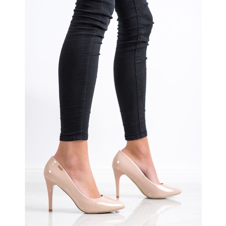 Goodin Lakkozott szivattyúk bézs rózsaszín 2