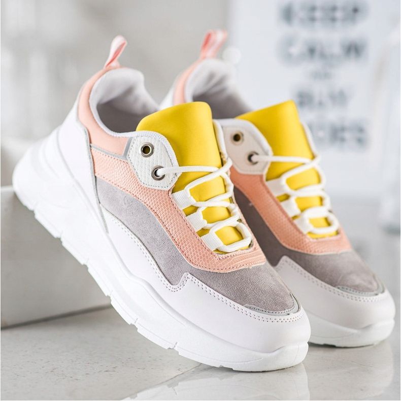 SHELOVET Stílusos fűzött cipők sokszínű 2