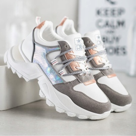 SHELOVET Stílusos cipők fehér sokszínű 2