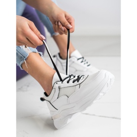 SHELOVET Kényelmes fehér cipők 1