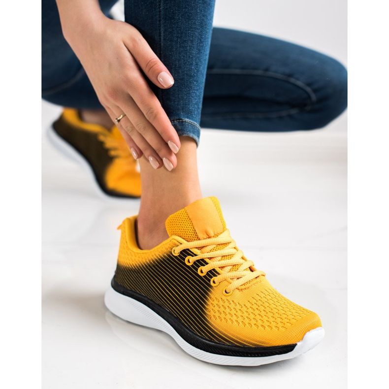 Bona Könnyű sportcipők fekete sárga 2