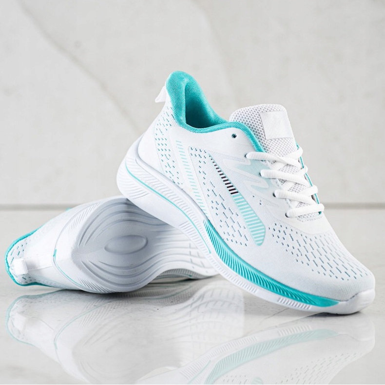 Bona Áttört cipők a Visonhoz fehér zöld 1