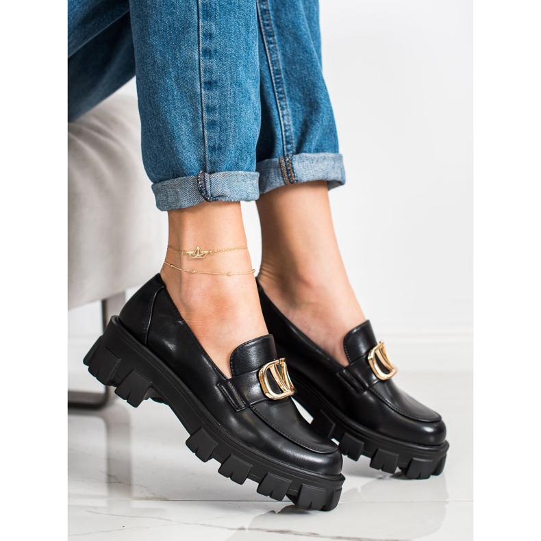 Seastar Mokaszinok A Divat Platformon fekete 1