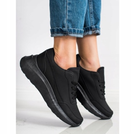 SHELOVET Klasszikus öko bőr cipők fekete 1