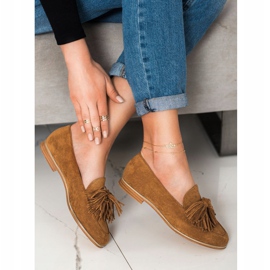 Seastar Velúr lábbeli szegéllyel barna 2