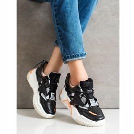 SHELOVET Színes divatcipők fekete sokszínű 1