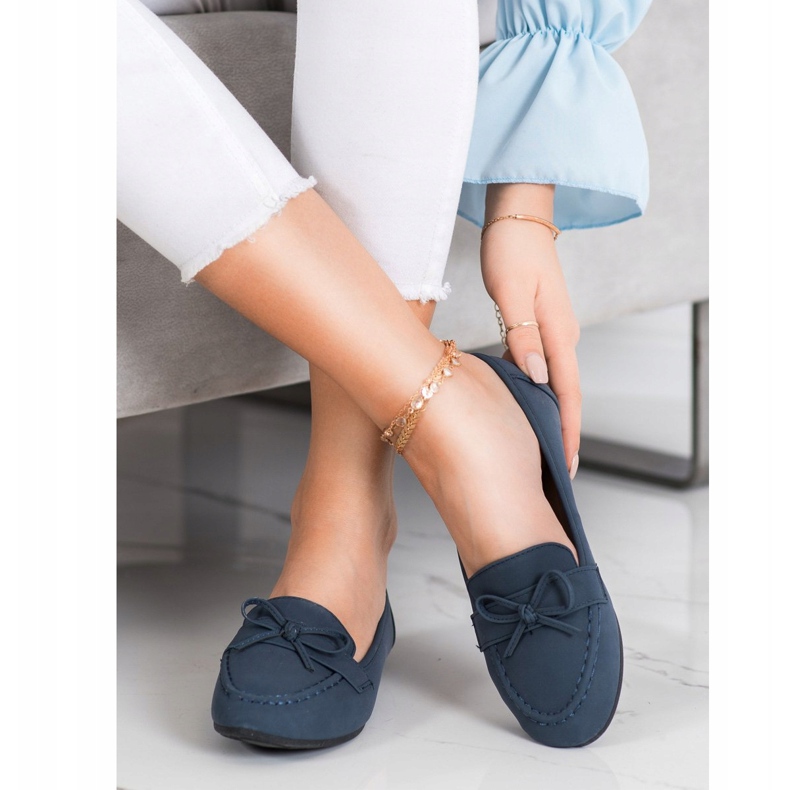 Diamantique Eco bőr cipők kék 2