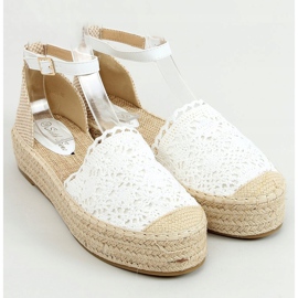 Fehér csipke espadrilles 888-85 Fehér 1 Fehér csipke espadrilles 888-85 Fehér 1